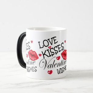 Mug Magique Baisers d'amour et voeux de Saint Valentin