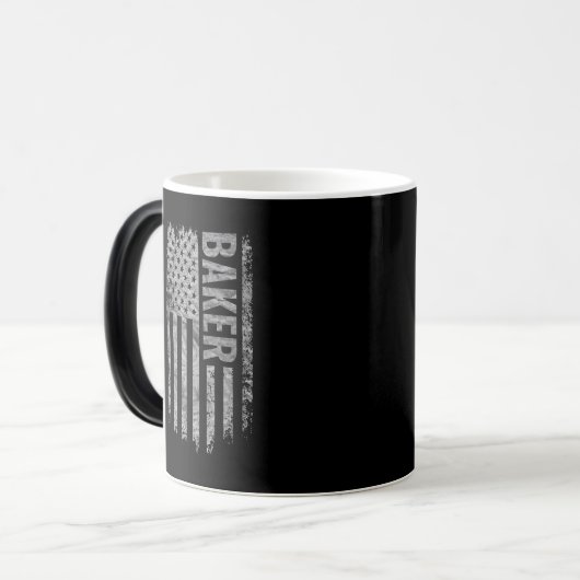 Mug Magique Baker USA Flag Distressed design (Devant gauche)
