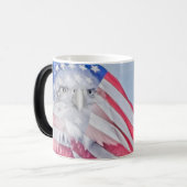 Mug Magique Bald Eagle et le drapeau américain (Devant gauche)