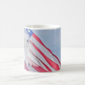 Mug Magique Bald Eagle et le drapeau américain (Centre)