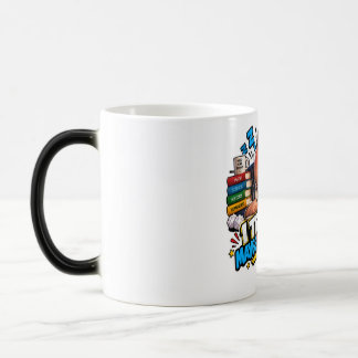 Mug Magique Ballon de rentrée scolaire à personnages drôles