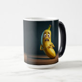 Mug Magique banane drôle visage choquant (Devant droit)