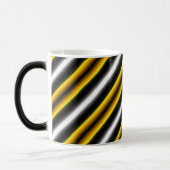 Mug Magique Bandes arc-en-ciel blanc jaune (Gauche)
