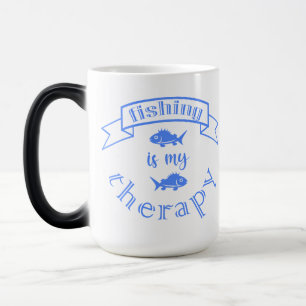 Mug Magique Bannière ruban La pêche est ma thérapie