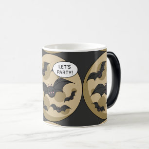 Mug Magique Bats Having Party on Full Moon