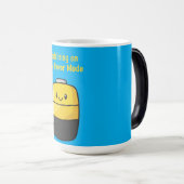 Mug Magique Batterie sociale mignonne "Socialiser en mode faib (Devant droit)