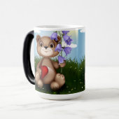 Mug Magique Bear Holding Bouquet Flower-30926 (Devant gauche)