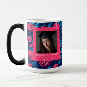 Mug Magique Beau motif de rose Cadeau de fin d'études pour gar