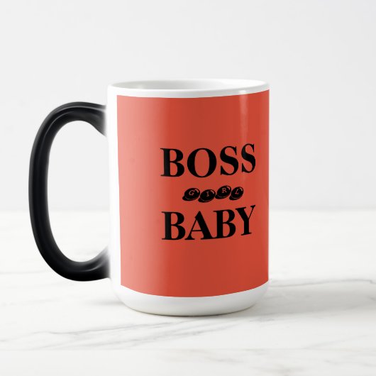 MUG MAGIQUE BÉBÉ DE FILLE DE BOSS (Gauche)