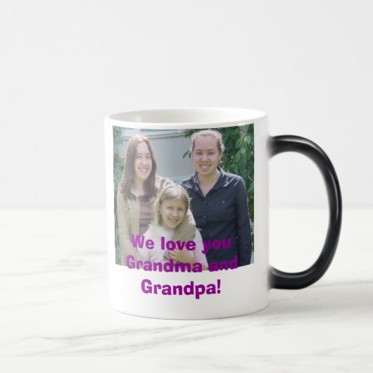 Mug Magique beccaemilyjen, nous vous aimons grand-maman et (Droite)
