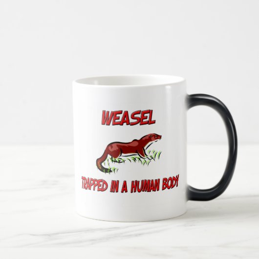 Mug Magique Belette emprisonnée à un corps humain (Droite)
