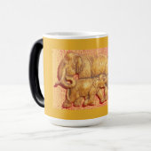 Mug Magique Belle famille des derniers éléphants Cool (Devant gauche)