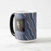Mug Magique Belle impression à rayures Phd Grad (Devant gauche)