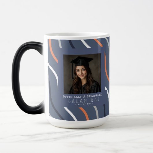 Mug Magique Belle impression à rayures Phd Grad (Gauche)
