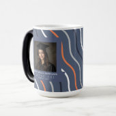 Mug Magique Belle impression à rayures Phd Grad (Devant gauche)