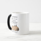 Mug Magique Belle natation Capybara Self Care (Devant gauche)