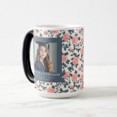 Mug Magique Belle Rose Imprimée Diplômée (Devant gauche)