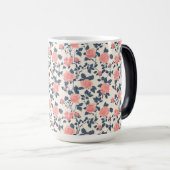 Mug Magique Belle Rose Imprimée Diplômée (Devant droit)