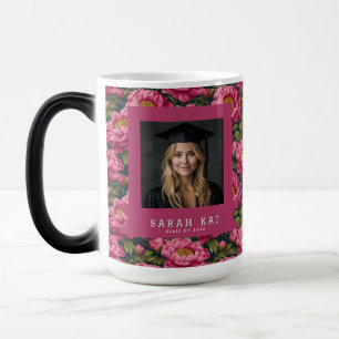 Mug Magique Belles Pivoines Fleurales Cadeau de Remise de Dipl