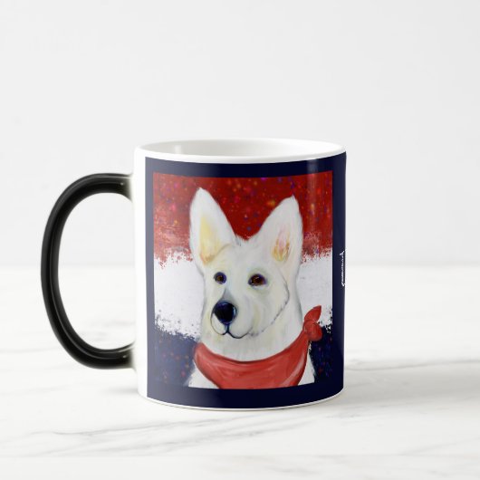 Mug Magique  Berger Blanc Allemand     (Gauche)