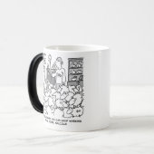 Mug Magique Berger Travaille de chez soi avec les moutons. Drô (Devant gauche)