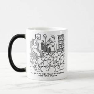 Mug Magique Berger Travaille de chez soi avec les moutons. Drô