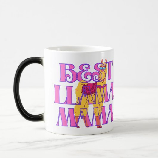 Mug Magique Best Llama Mama ever (Gauche)