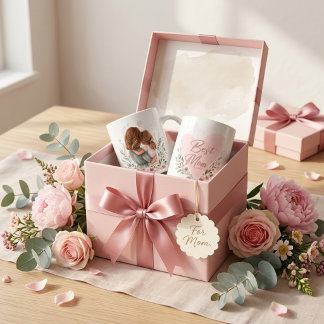 Mug Magique "Best Mom Ever" soft pastel aesthetic coffee 