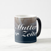 Mug Magique Beste Mutaller Zeiten mit großer rosa Rose (Devant droit)