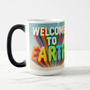 Mug Magique "Bienvenue à la Coupe de la Terre - Siroter dans l