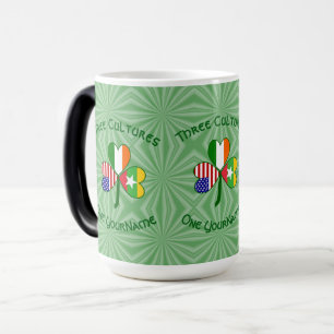 Mug Magique Birmanie Myanmar Irlandais USA Trèfle Personnalisé