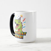 Mug Magique Birthday Roar Cute Dinosaur Birthday Party Design (Devant gauche)