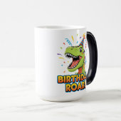Mug Magique Birthday Roar Cute Dinosaur Birthday Party Design (Devant droit)