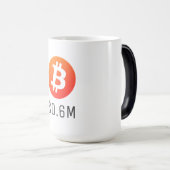 Mug Magique Bitcoin 0,6 M$ (600 K$) Un Million (Devant droit)