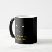 Mug Magique Black Cat drôle cool personnalisable (Devant gauche)