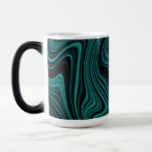 Mug Magique Black & Emerald Wavy Abstraction (Gauche)