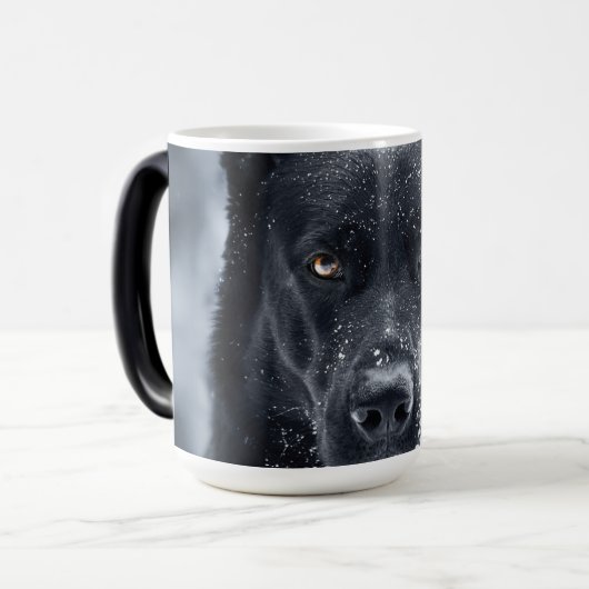 Mug Magique Black German Shepherd (Devant gauche)