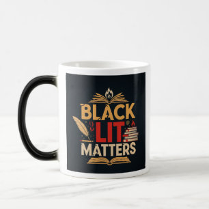 Mug Magique Black Lit Matters Lire, S'élever, Résister