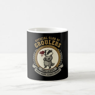 Mug Magique Blaireau Drôle et Grincheux "Club Officiel des Gro