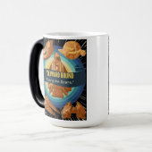 Mug Magique blindage de fusée et espace (Devant gauche)