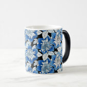 Mug Magique Bliss de Jardin Floral Bleu & Blanc (Devant droit)