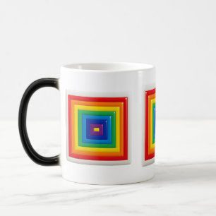Mug Magique Bloc de couleur géométrique gras