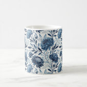 Mug Magique Blue Peony Garden Watercolor (Centre)