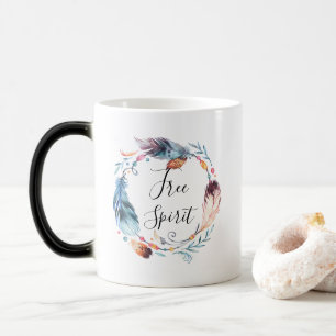 Mug Magique Boho fait varier le pas du cadeau inspiré de tass