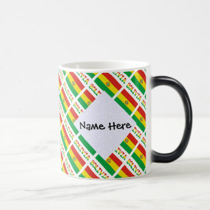Mug Magique Bolivie Drapeau Bolivien Personnalisé en Carreaux 