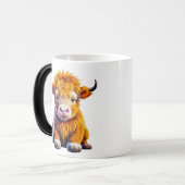Mug Magique Bonheur des Highlands | Vache bébé mignonne (Devant gauche)