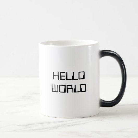 Mug Magique Bonjour monde (Droite)