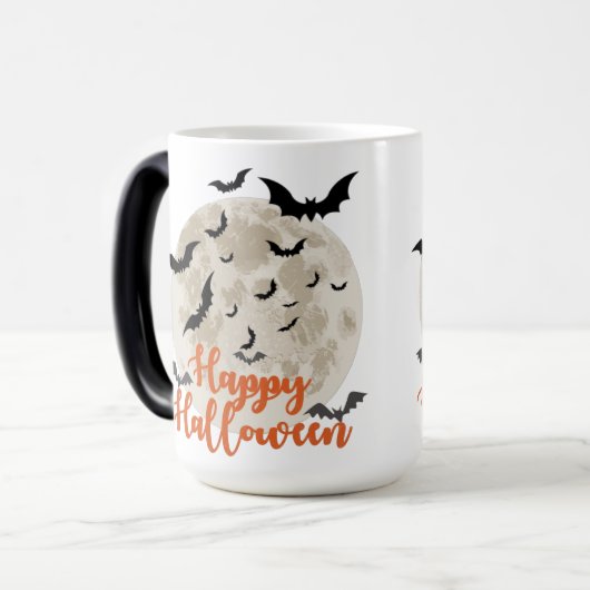 Mug Magique Bonne Pleine lune d'Halloween (Devant gauche)