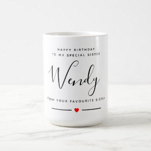 Mug Magique Bonne soeur d'anniversaire