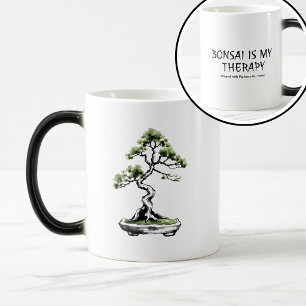 Mug Magique Bonsai est ma thérapie citation drôle pour les ama